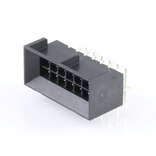 Molex Rectangular Power Connector, 12 Contact(S), Male, Solder Terminal, Receptacle 444281202